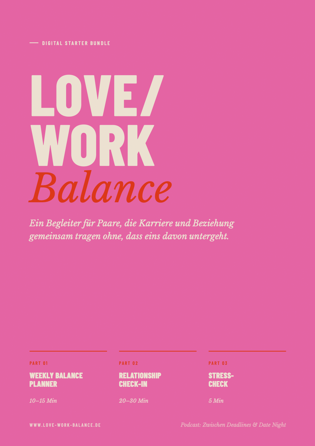 LOVE/WORK Balance Digital Starter Bundle Workbook Cover